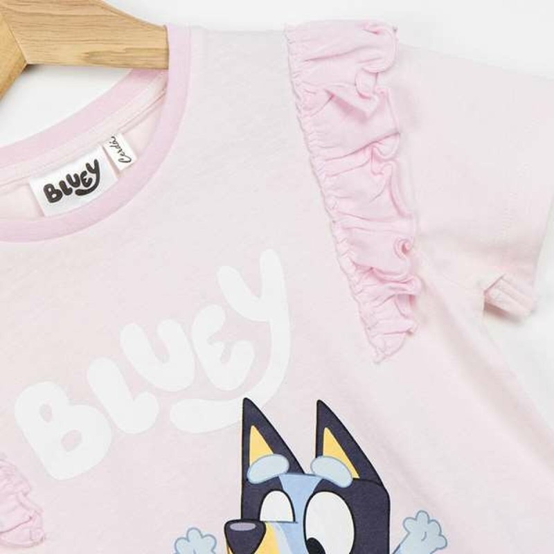 T shirt à manches courtes Enfant Bluey Rose