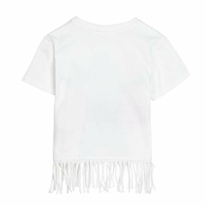 T shirt à manches courtes Enfant Stitch Blanc