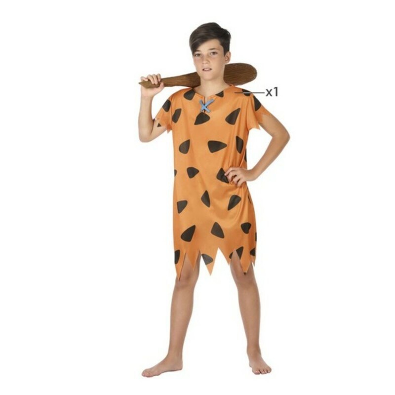 Déguisement pour Enfants Homme des cavernes Orange (1 Pc)