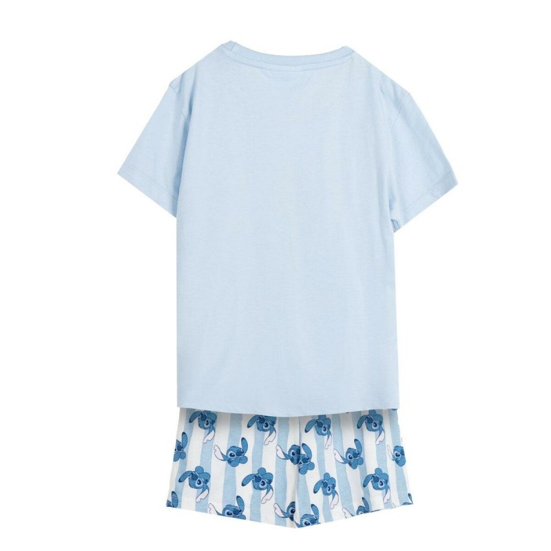 Pyjama D'Été Stitch Bleu