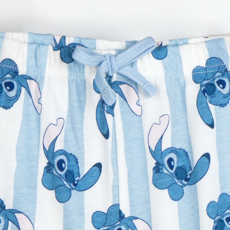 Pyjama D'Été Stitch Bleu