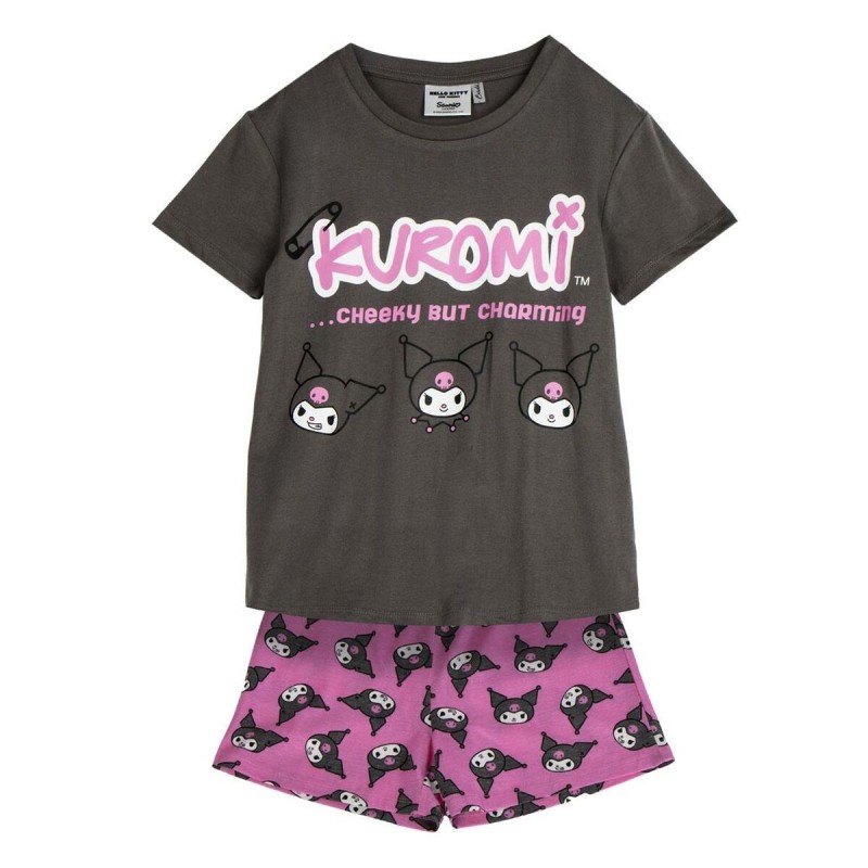 Pyjama D'Été Hello Kitty Gris foncé