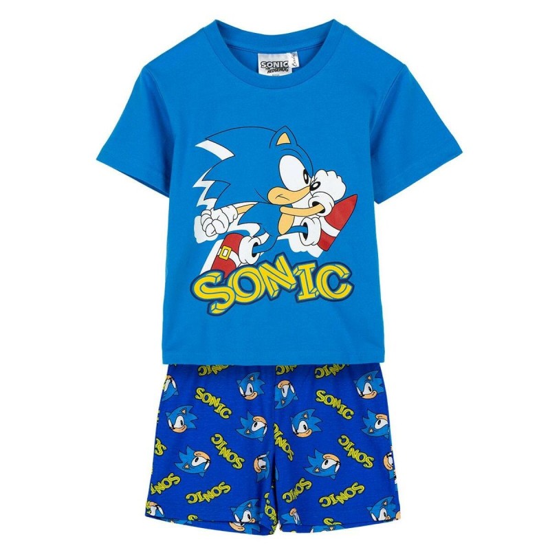 Pyjama Enfant Sonic Bleu