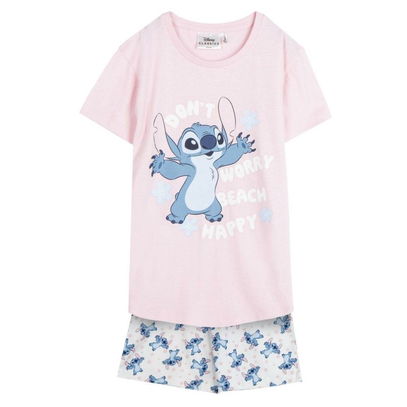 Pyjama D'Été Stitch Rose