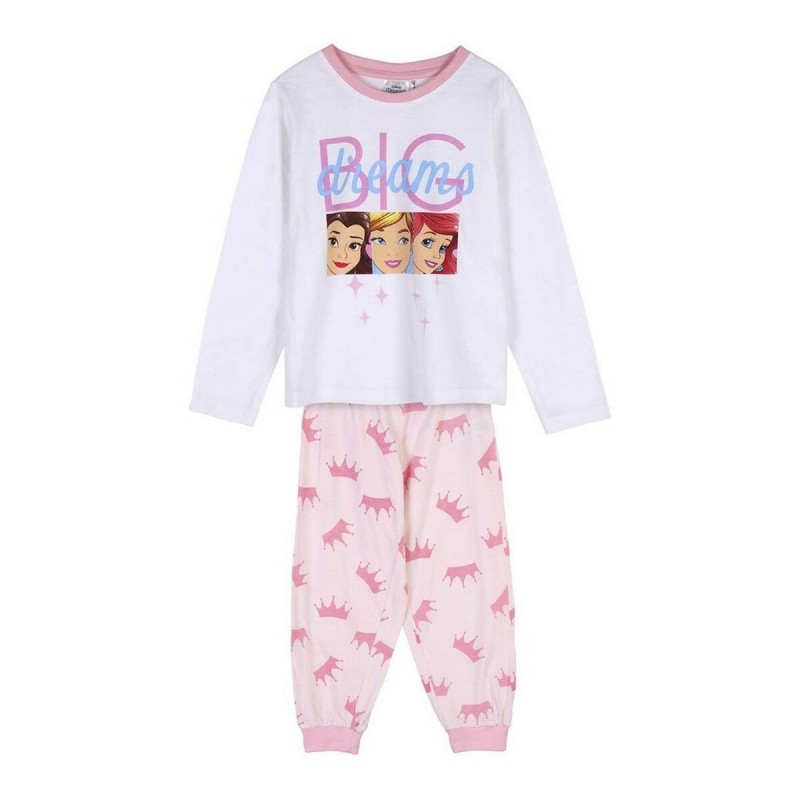 Pyjama Enfant Disney Princess Blanc