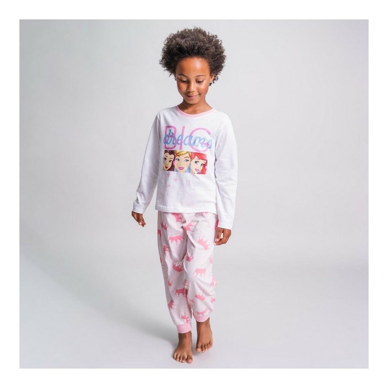 Pyjama Enfant Disney Princess Blanc