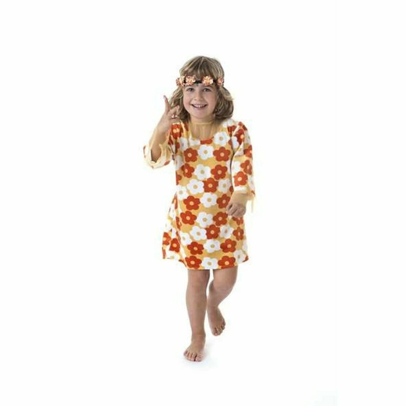 Déguisement pour Enfants Fleurs Hippie Orange