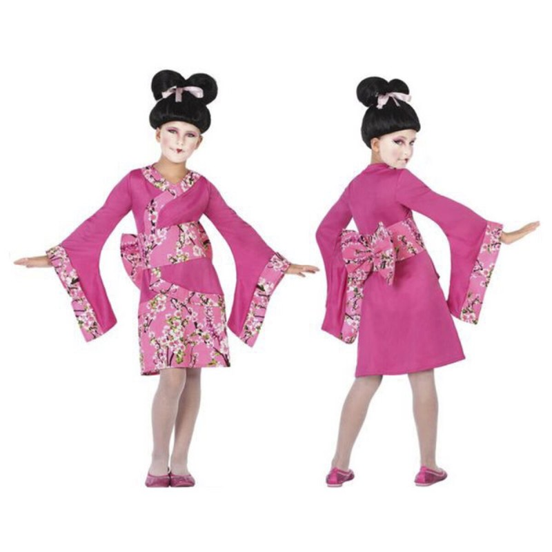 Déguisement pour Enfants Geisha Rose fuchsia (3 Pcs)