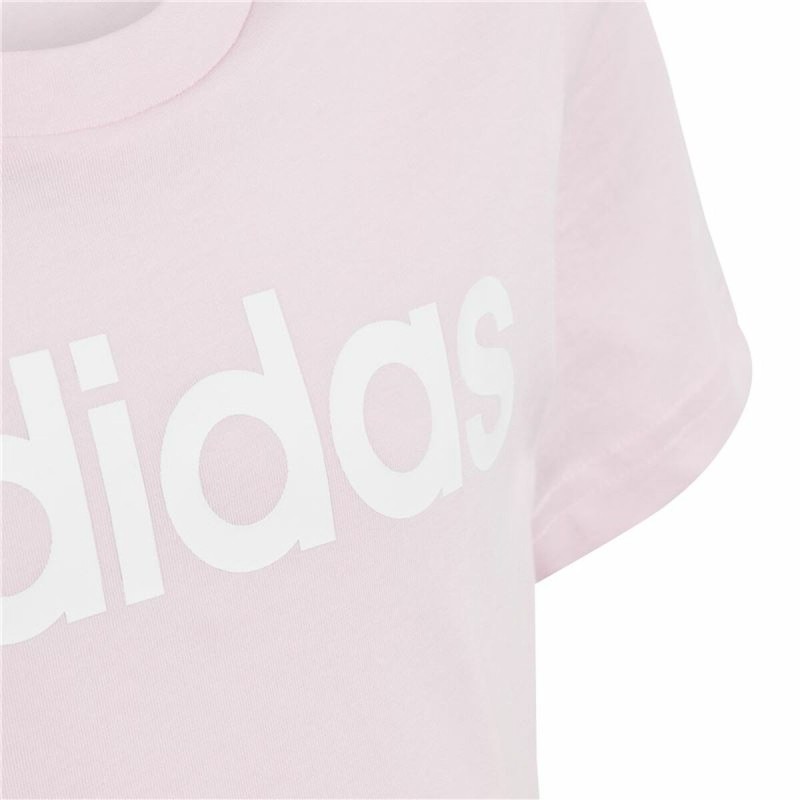 T shirt à manches courtes Enfant Adidas G Lin T Rose