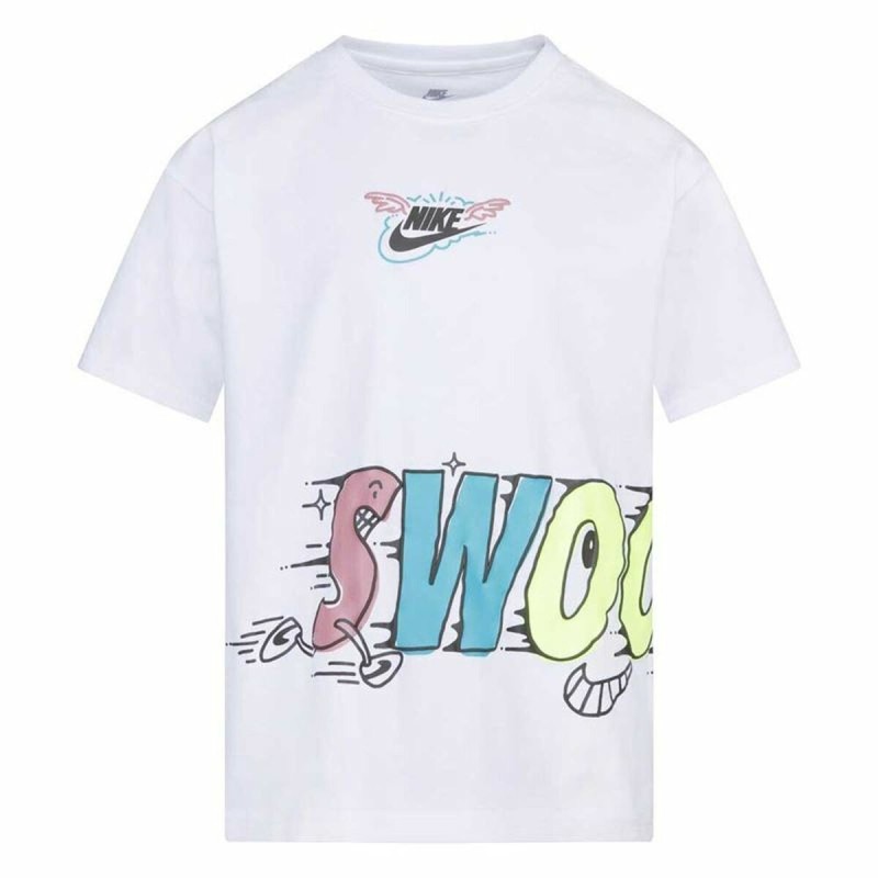 T shirt à manches courtes Enfant Nike KT-S/S Knit Blanc