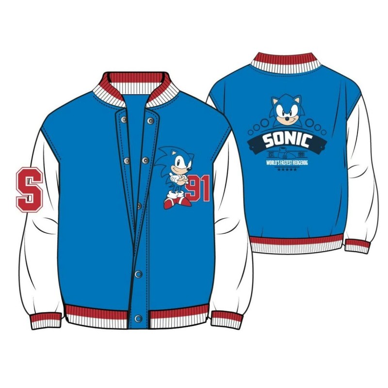 Veste Enfant Sonic Bleu