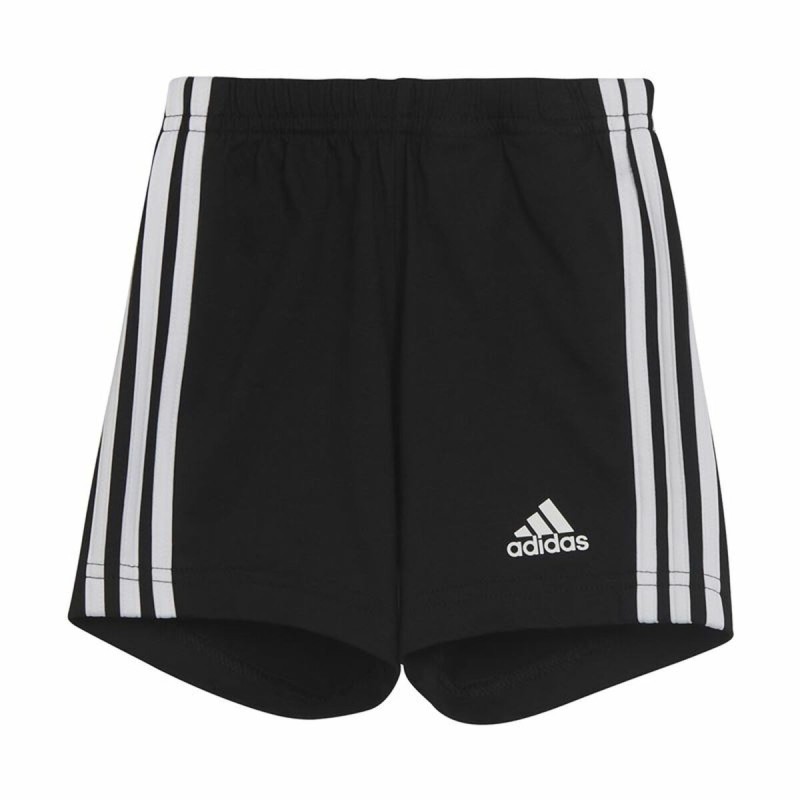 Ensemble de Sport pour Bébé Adidas Three Stripes Noir Blanc