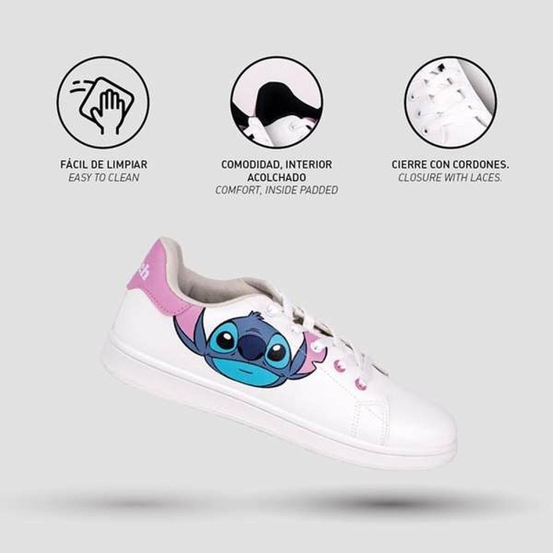 Chaussures de Sport pour Enfants Stitch Blanc