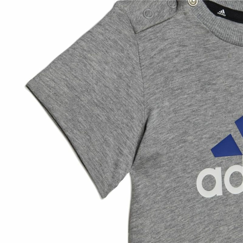 Ensemble de Sport pour Bébé Adidas Essentials Organic Gris