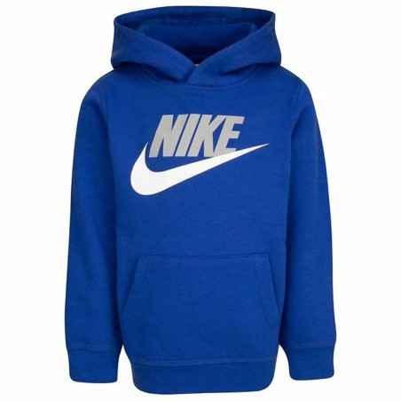 Sweat à capuche enfant Nike Club Hbr Bleu