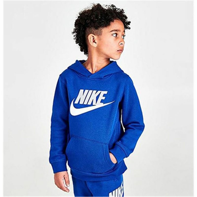 Sweat à capuche enfant Nike Club Hbr Bleu