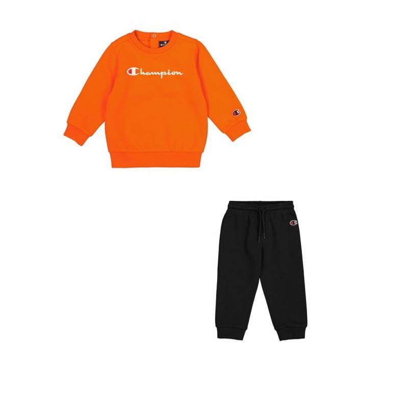 Ensemble de Sport pour Bébé Champion Crewneck Suit Orange Orange Foncé