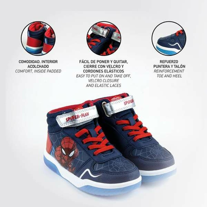 Chaussures de Sport pour Enfants Spider-Man Bleu foncé