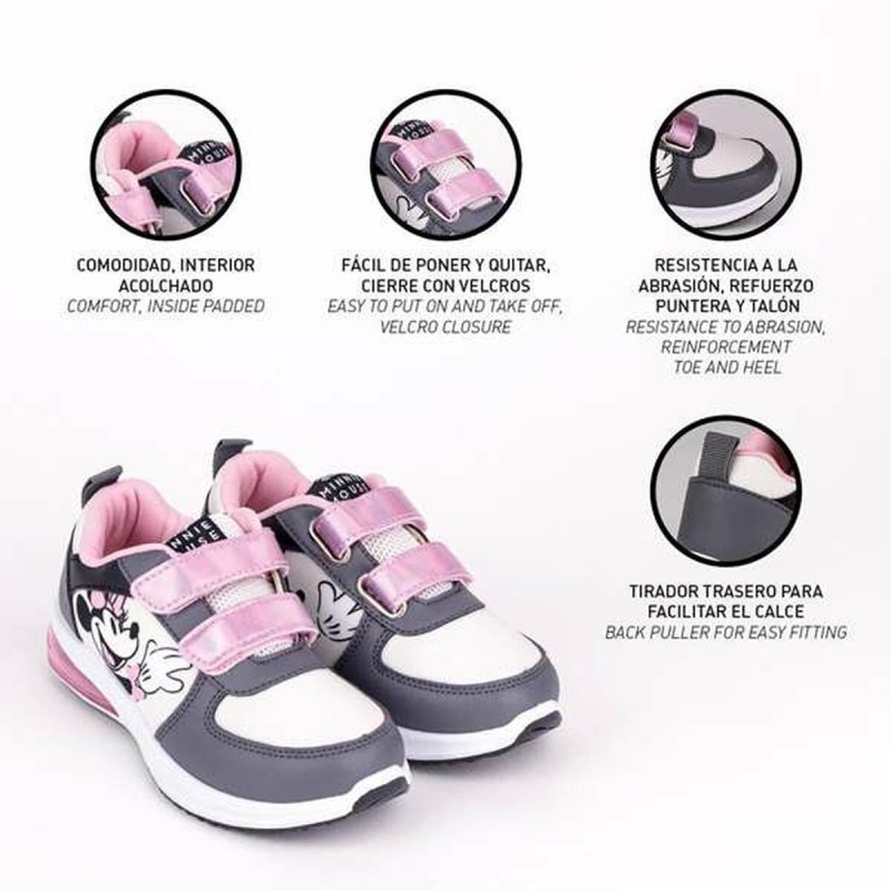 Chaussures de Sport pour Enfants Minnie Mouse Gris