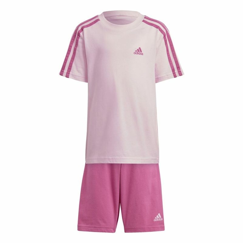 Ensemble de Sport pour Enfants Adidas 3 Stripes Rose