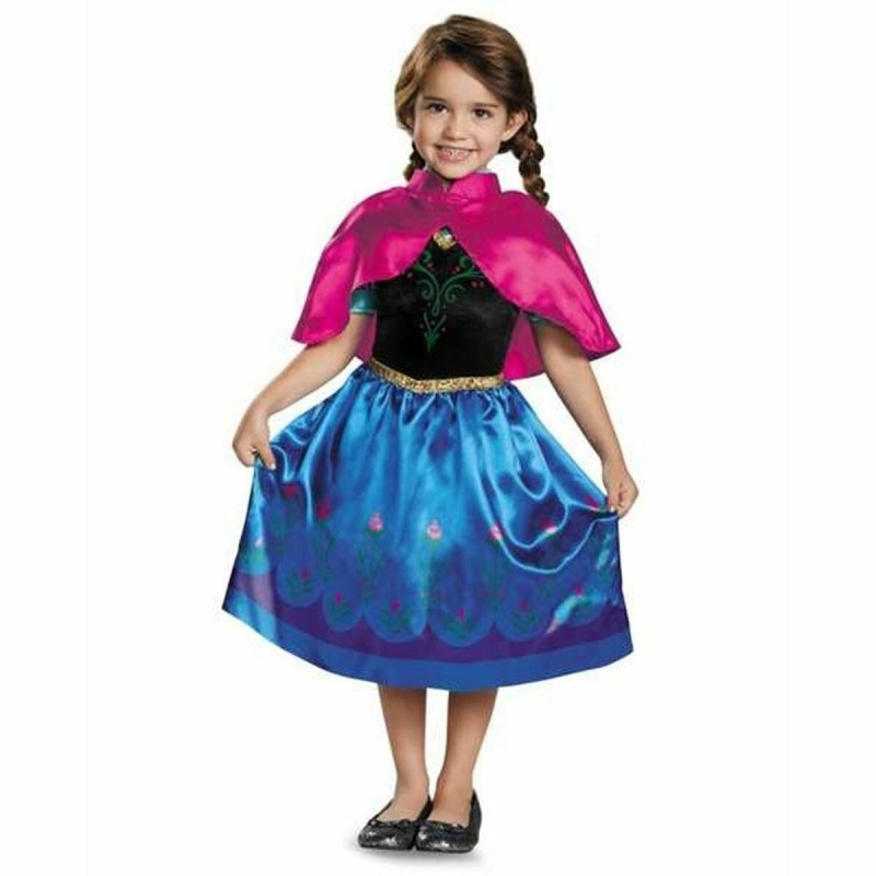 Déguisement pour Enfants Frozen Anna 2 Pièces Bleu