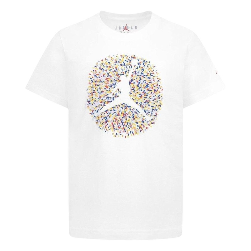 T shirt à manches courtes Enfant Nike JDB POOLSIDE JUMPMAN SS TEE 95D122 001 Blanc