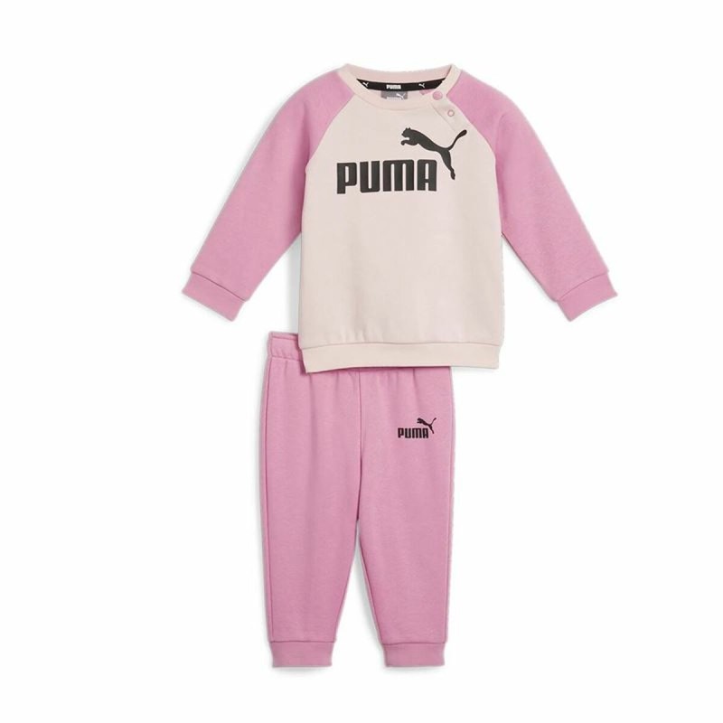 Survêtement Enfant Puma Minicats Ess Raglan Jogger Fl Rose