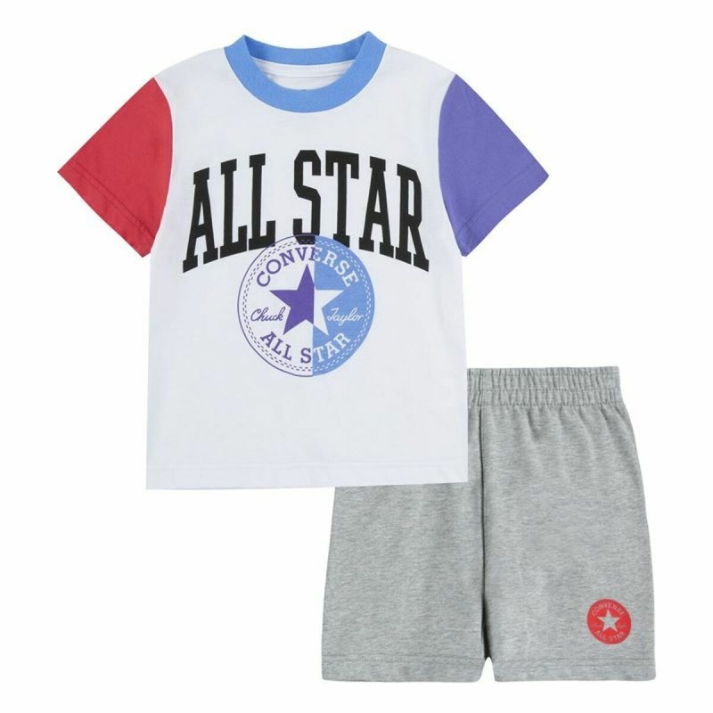 Ensemble de Sport pour Enfants Converse Blocked  Blanc