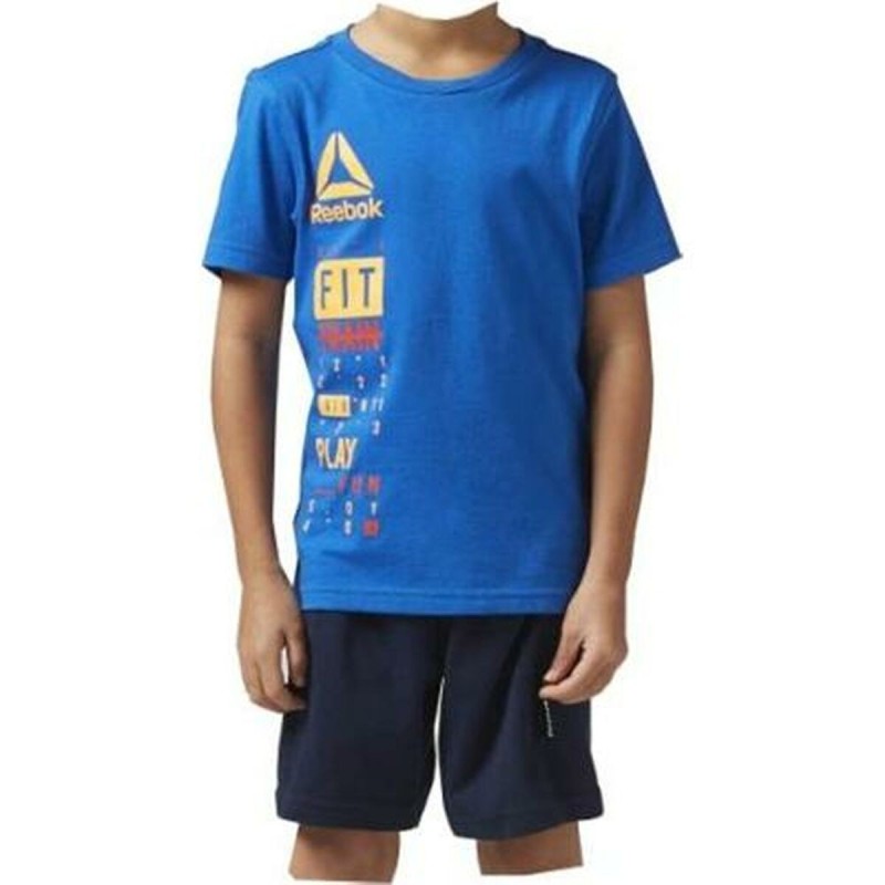 Ensemble de Sport pour Enfants Reebok BK4380 Bleu