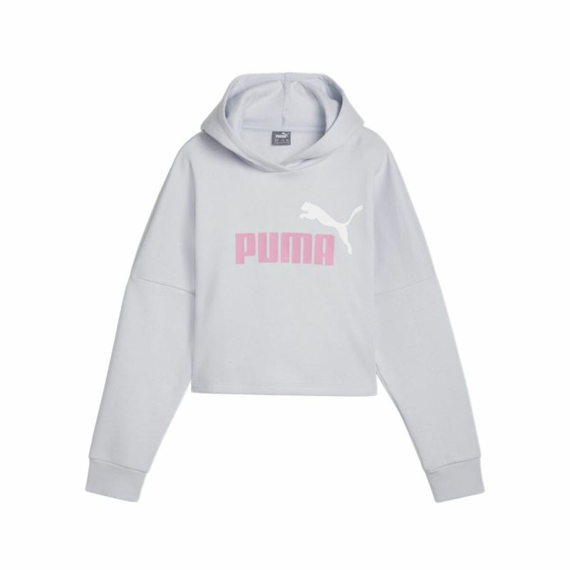 Sweat-shirt à capuche fille Puma Ess Logo Cropped Hoodie G