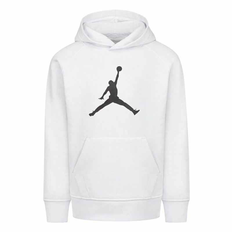 Sweat à capuche enfant Nike Jordan Jumpman Logo Blanc