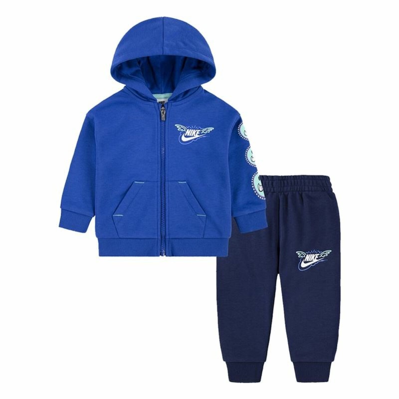 Ensemble de Sport pour Bébé Nike Nsw Art Of Play Ft Fz Bleu 2 Pièces