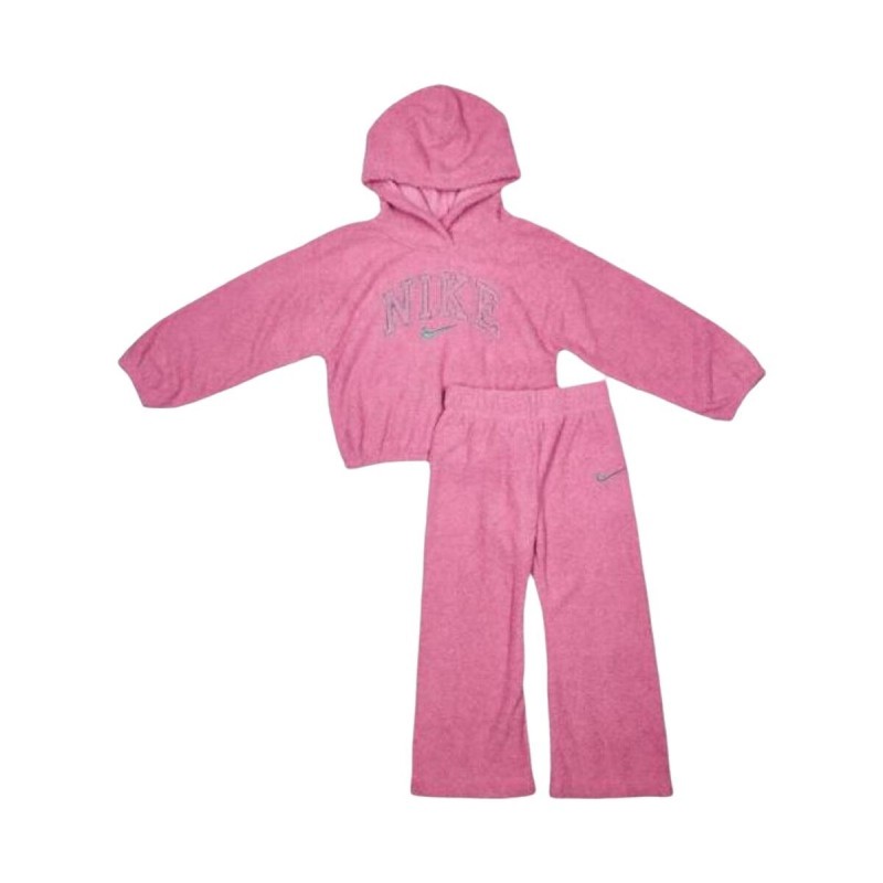 Ensemble de Sport pour Enfants Nike NKG SWOOSH SPIRIT TEDDY SET Rose