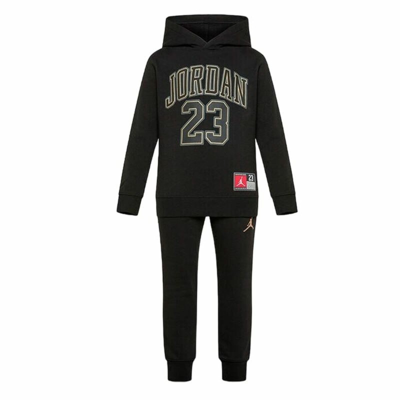 Ensemble de Sport pour Bébé Jordan Pack Po Set Noir 2 Pièces