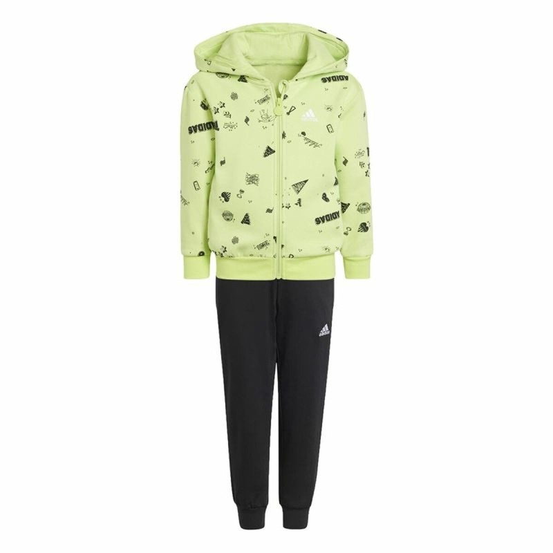 Survêtement Enfant Adidas Lk Bluv Q3 Vert 2 Pièces