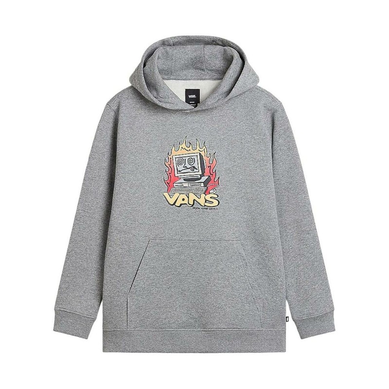 Sweat à capuche enfant Vans Digital Repair PO VN000JBK02F1 Gris