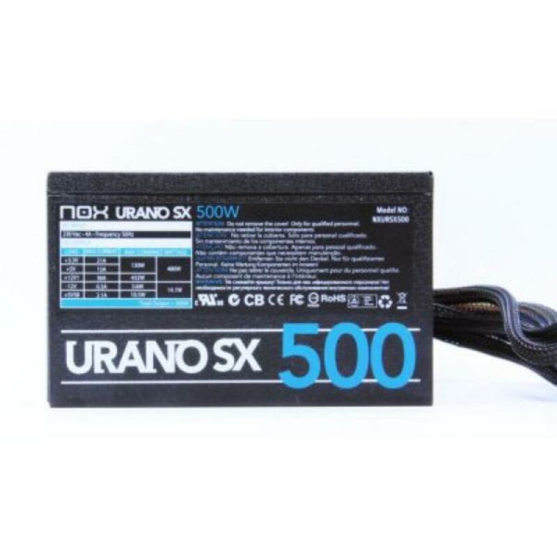 Bloc d’Alimentation Nox Urano SX 500 ATX 500W ATX 500 W 130 W 10