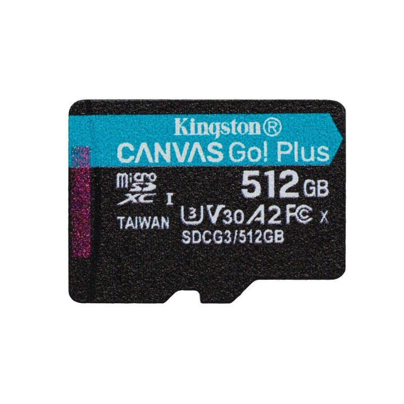 Carte Micro SD Kingston Canvas Go! Plus 512 GB