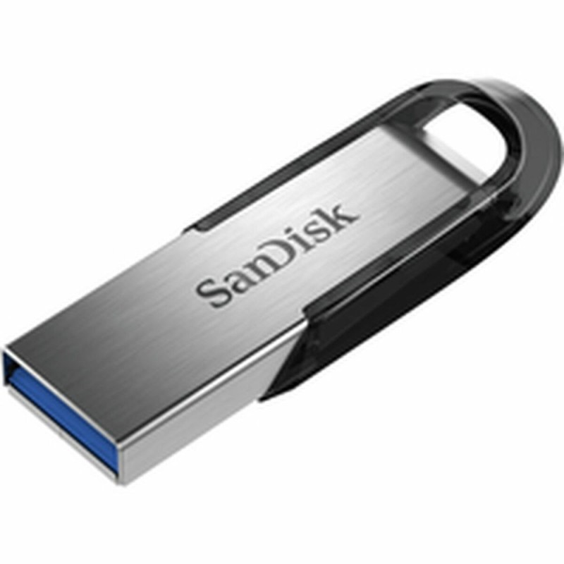 Pendrive SanDisk ULTRA FLAIR USB 3.0 Noir Noir/Argenté Argenté 128 GB (1 Unité)