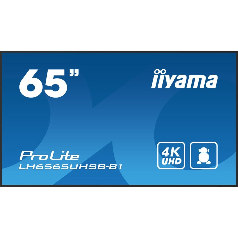 Écran Videowall Iiyama ProLite LH6565UHSB-B1 65" 4K Ultra HD 50 - 60 Hz 60 Hz