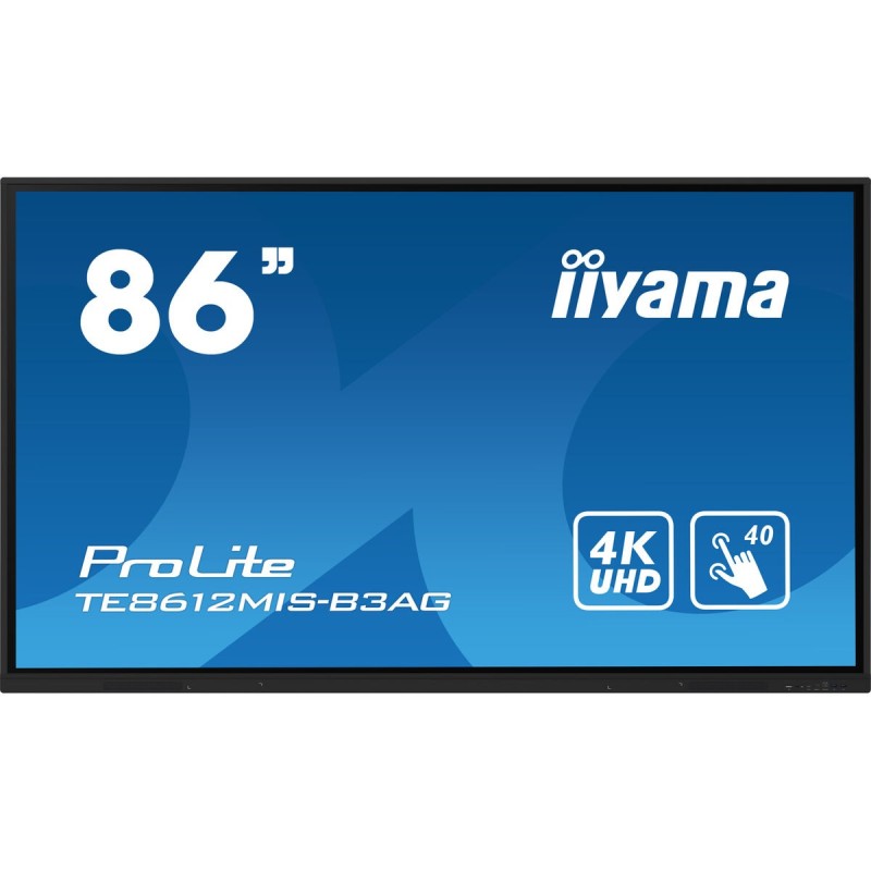 Écran Iiyama TE8612MIS-B3AG 86" 4K Ultra HD