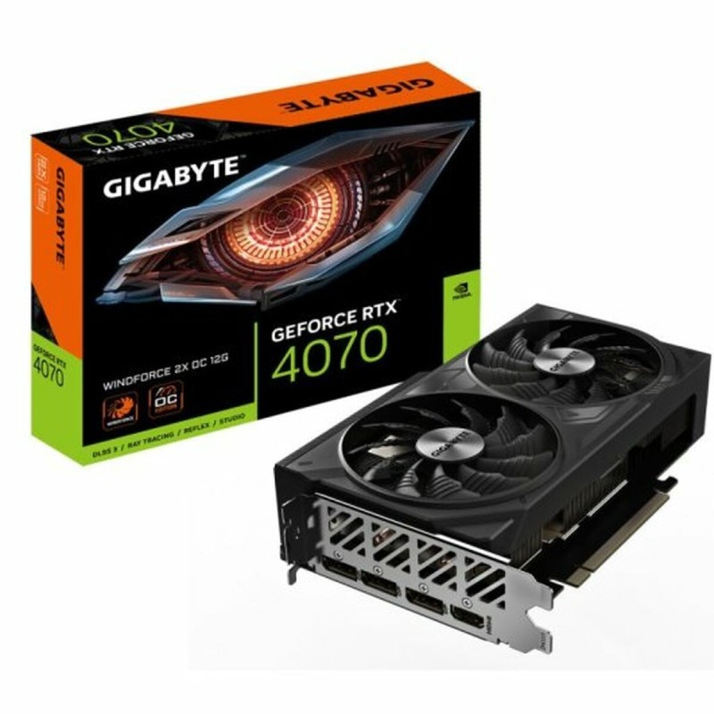 Carte Graphique Gigabyte GV-N4070WF2OC-12GD GEFORCE RTX 4070 12 GB GDDR6X