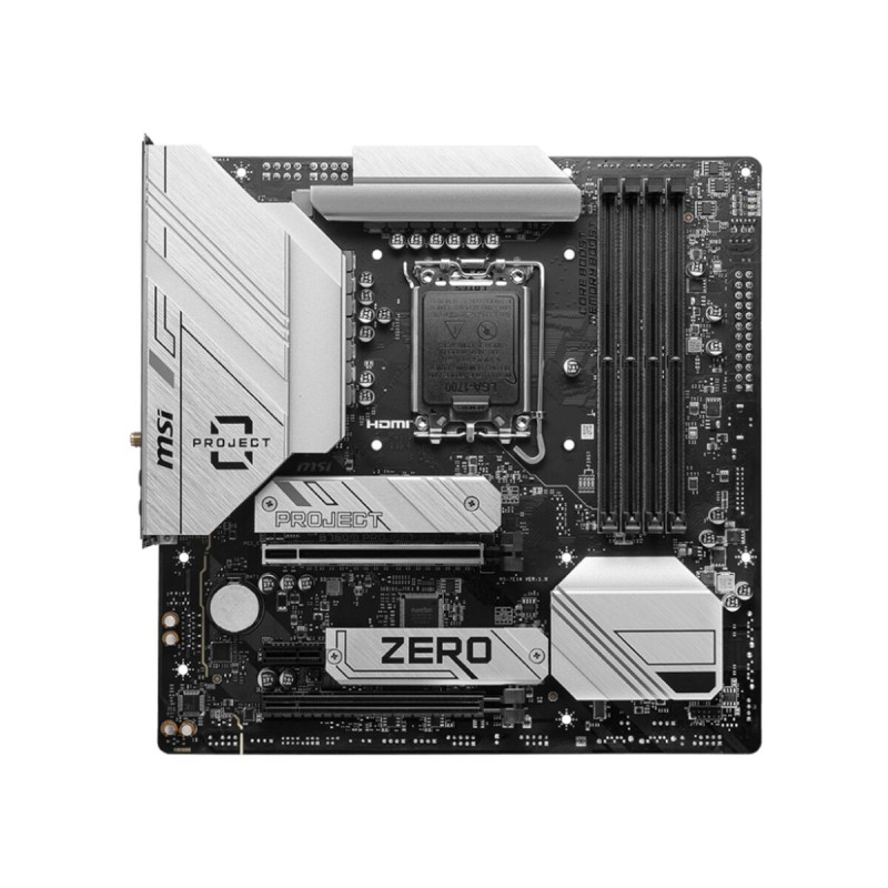 Carte Mère MSI B760M PROJECT ZERO LGA 1700 Intel B760