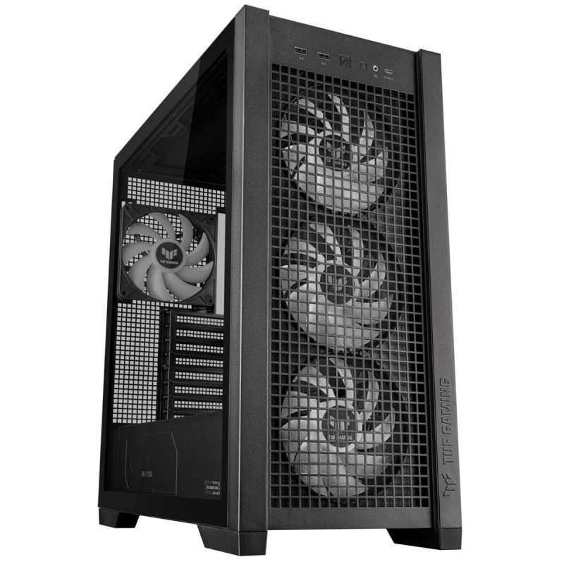 Boîtier ATX semi-tour Asus TUF GAMING GT302 TG ARGB Noir