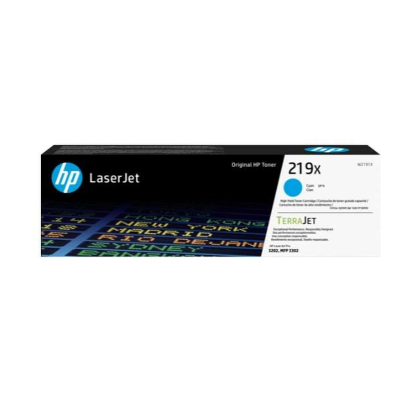 Toner original HP W2191X Cyan