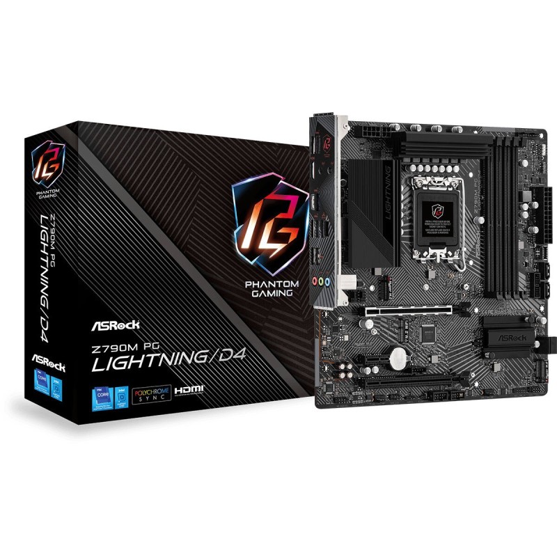 Carte Mère ASRock Z790M PG Lightning/D4 LGA 1700 INTEL Z790