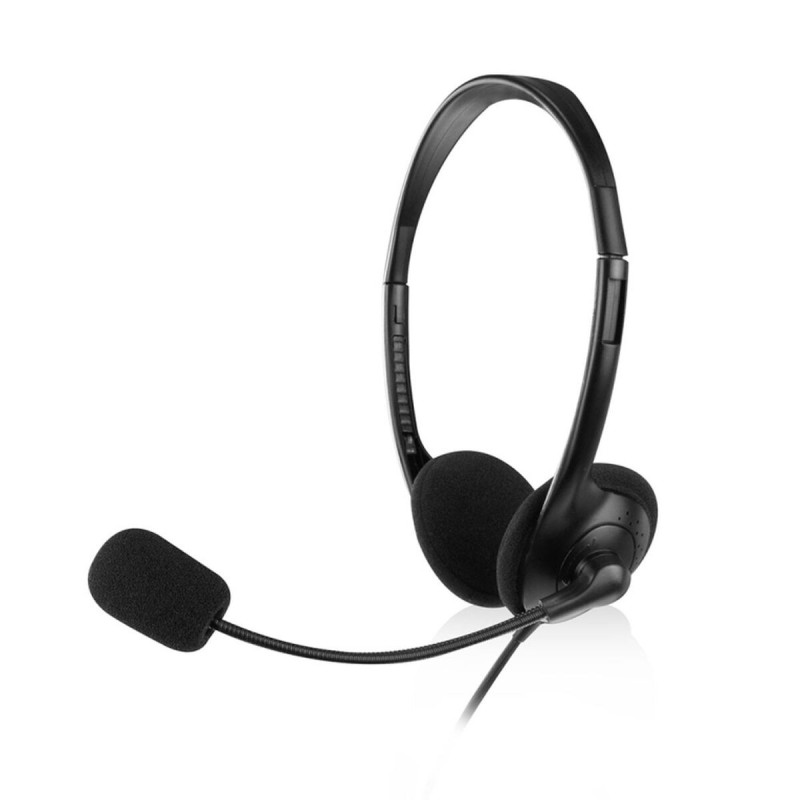 Casques avec Microphone Ewent EW3567 Noir (1 Unité)