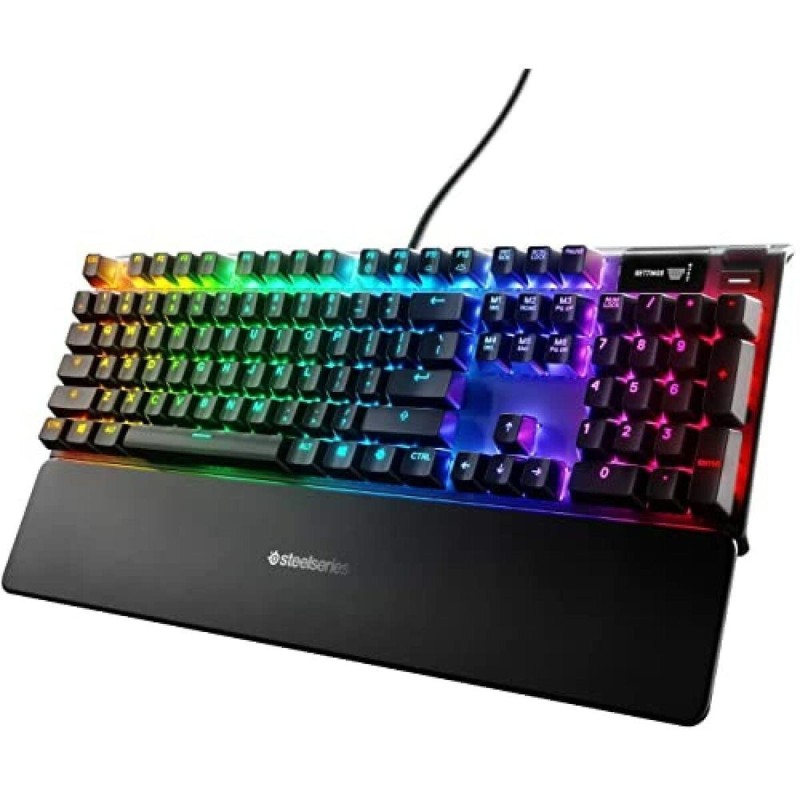 Clavier pour jeu SteelSeries APEX 7 QWERTY Noir Anglais EEUU