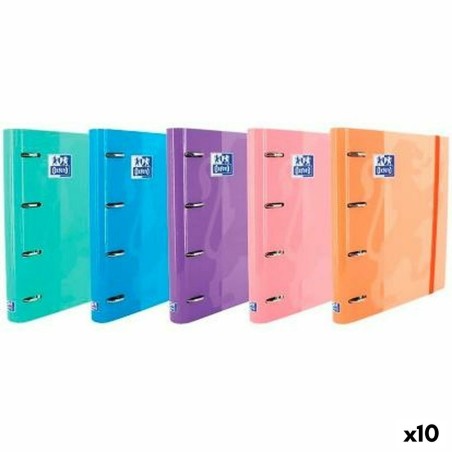 Reliure à anneaux Oxford EUROPEANBINDER Multicouleur A4+ (10 Unités)