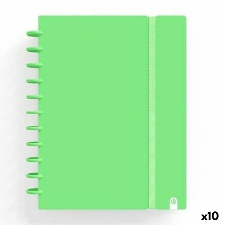 Cahier à Spirale Carchivo INGENIOX Vert A4 100 Volets (10 Unités)